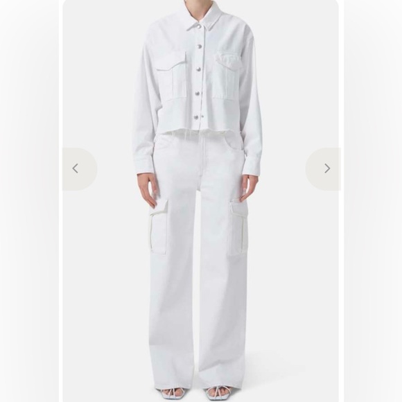 Agolde Denim - Agolde MINKA High Rise Wide Leg Denim Cargo Jeans